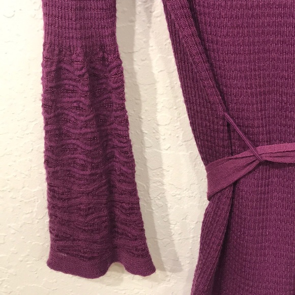 MISSONI open knit long tie waist cardigan thin XS - Picture 6 of 8